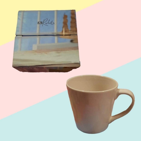 La rochelle set of 4 mugs.white in color - Picture 2 of 4